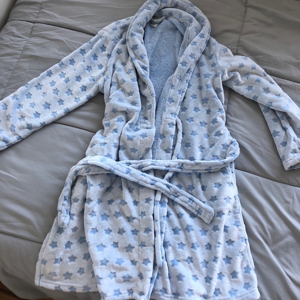 Super Soft Plush Baby Blue Robe